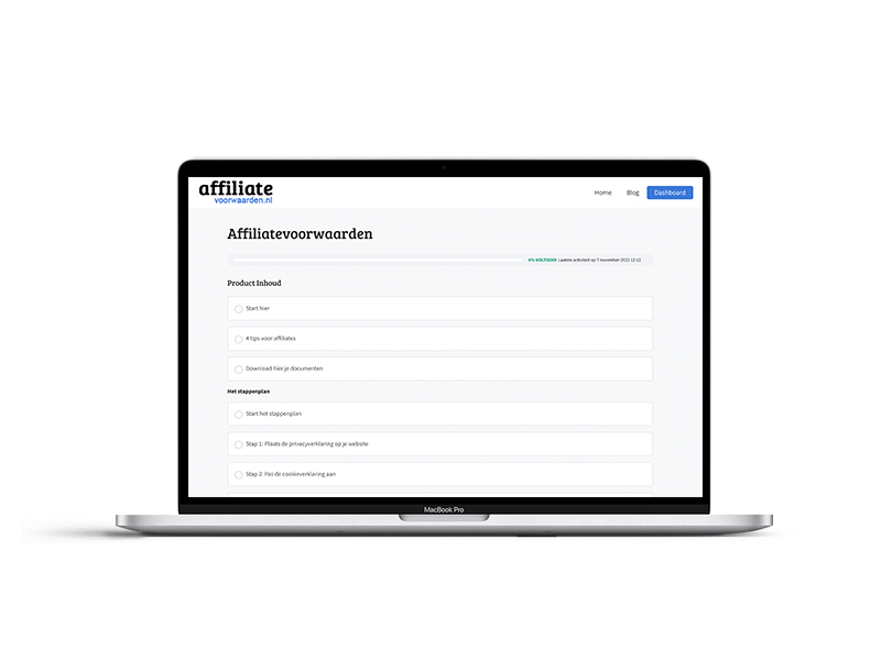 Affiliatevoorwaarden